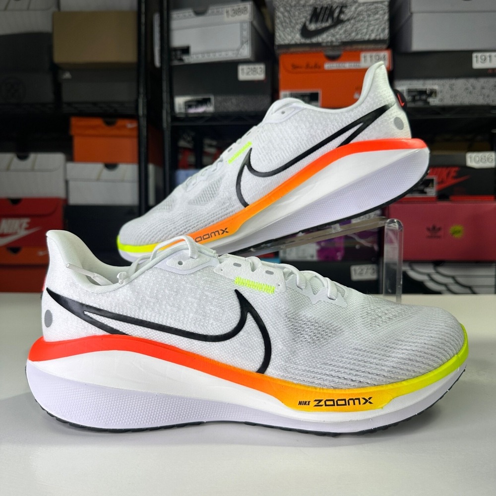 Nike Air Zoom Vomero 17 Running Mens Size 14 White Crimson Volt HF4914-100 Shoes - Picture 2 of 5